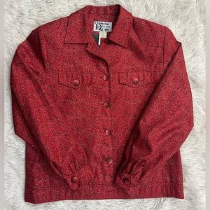 Vintage Jacket Blazer DA-RUE of California Red Women’s SZ 8 Made In USA 80’s 90s